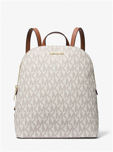 michael kors cindy blau|Cindy Large Signature Logo Backpack .